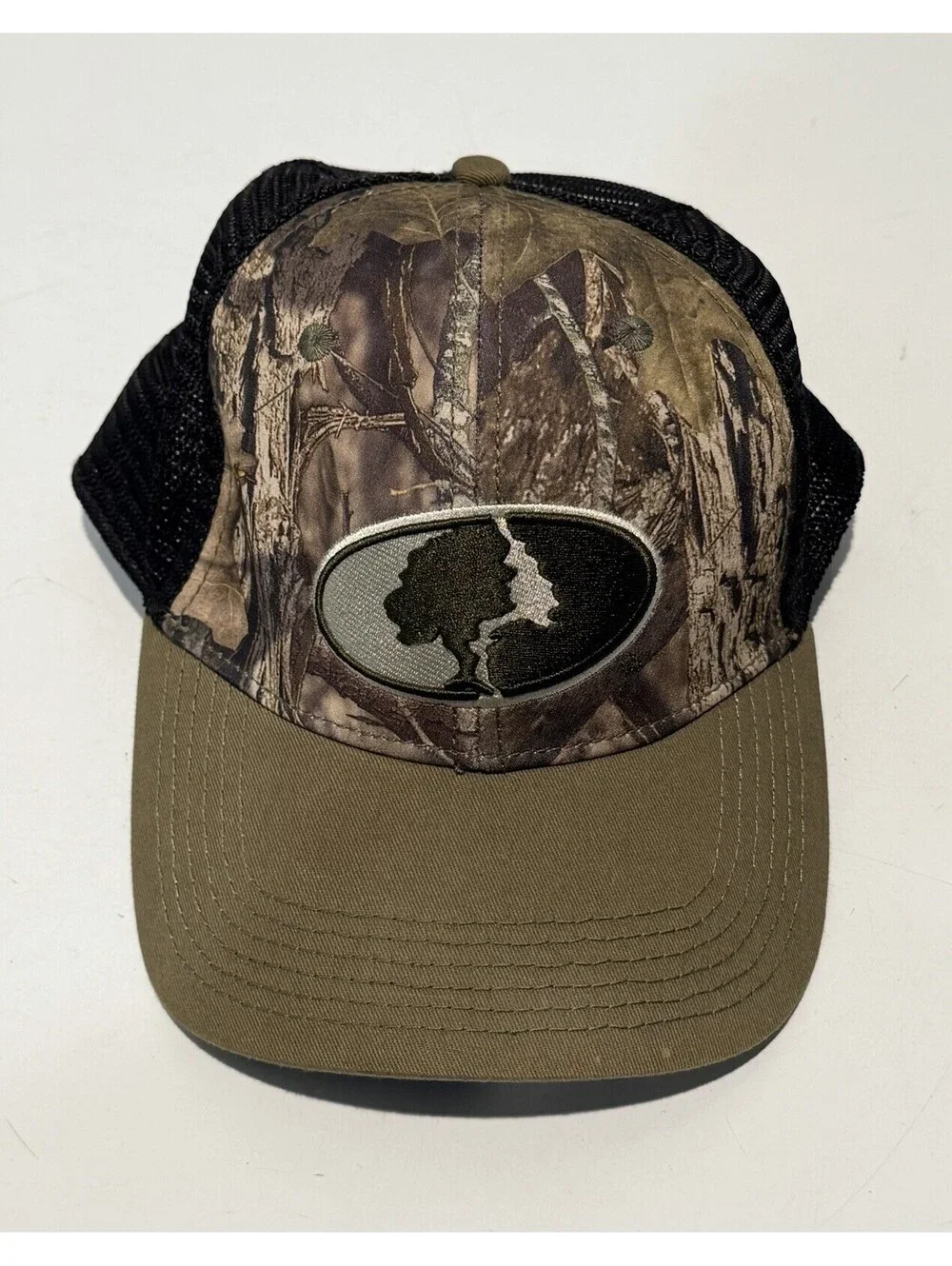 Mens Mossy Oak By Outdoor Cap Size L/XL Baseball Hat Black Mesh Back